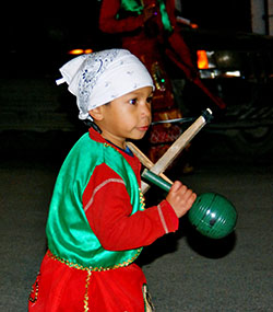 Mexican five years old in costume.